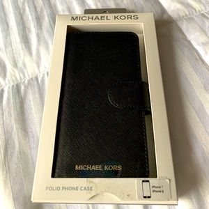 New in box iPhone 7/8 leather Michael Kors case